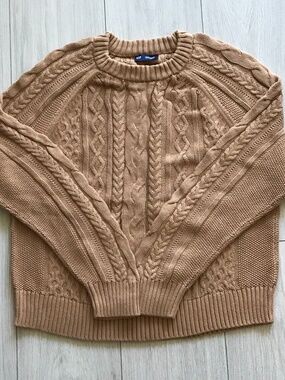 Oversized Cable-Knit Sweater